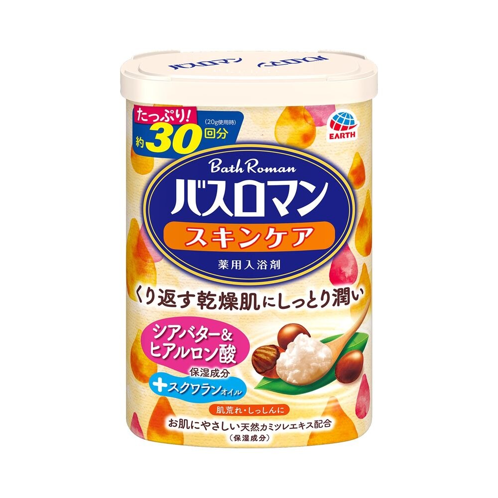アース製薬 バスロマン スキンケア シアバター&ヒアルロン酸 入浴剤 疲労回復