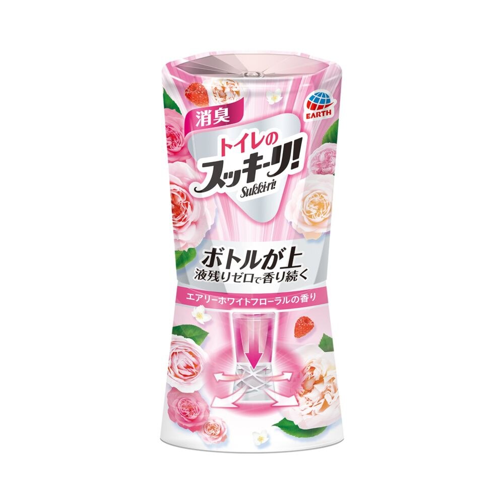 アース製薬 トイレのスッキーリ!Sukki-ri! エアリーホワイトフローラルの香り 消臭剤 芳香剤【7月2日までの期間特売】