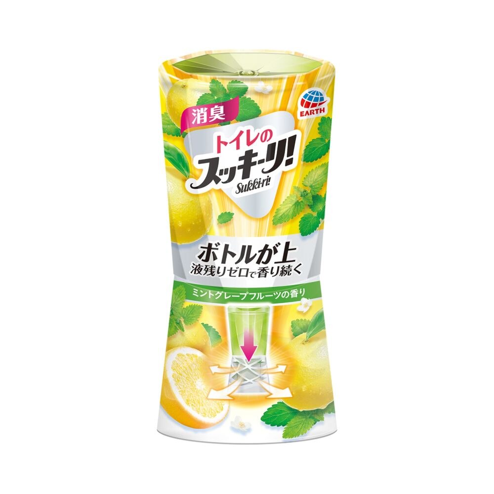 アース製薬 トイレのスッキーリ!Sukki-ri! ミントグレープフルーツの香り 消臭剤 芳香剤【7月2日までの期間特売】