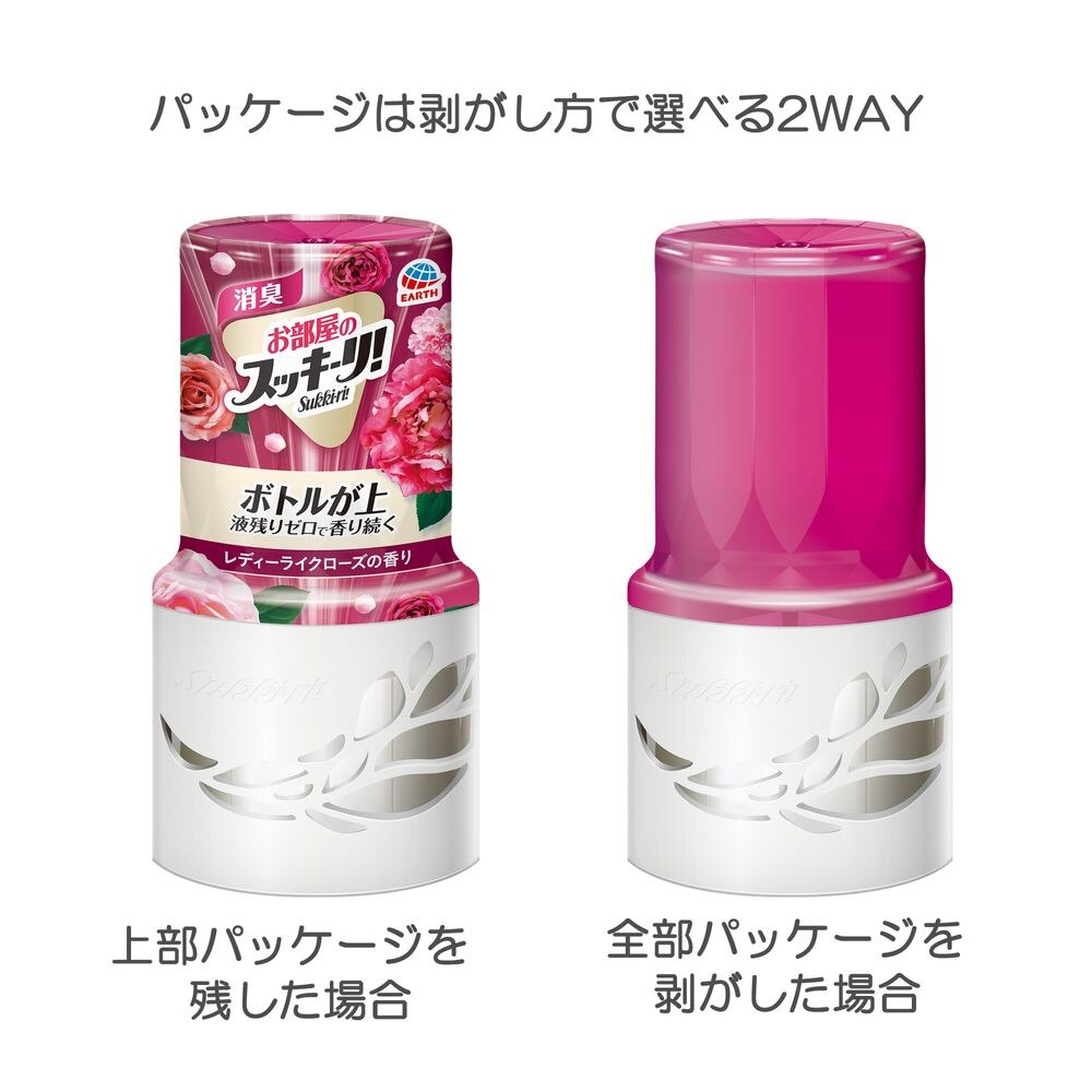 アース製薬 お部屋のスッキーリ!Sukki-ri! レディーライクローズの香り 玄関 消臭剤 芳香剤 ウエルシアドットコム