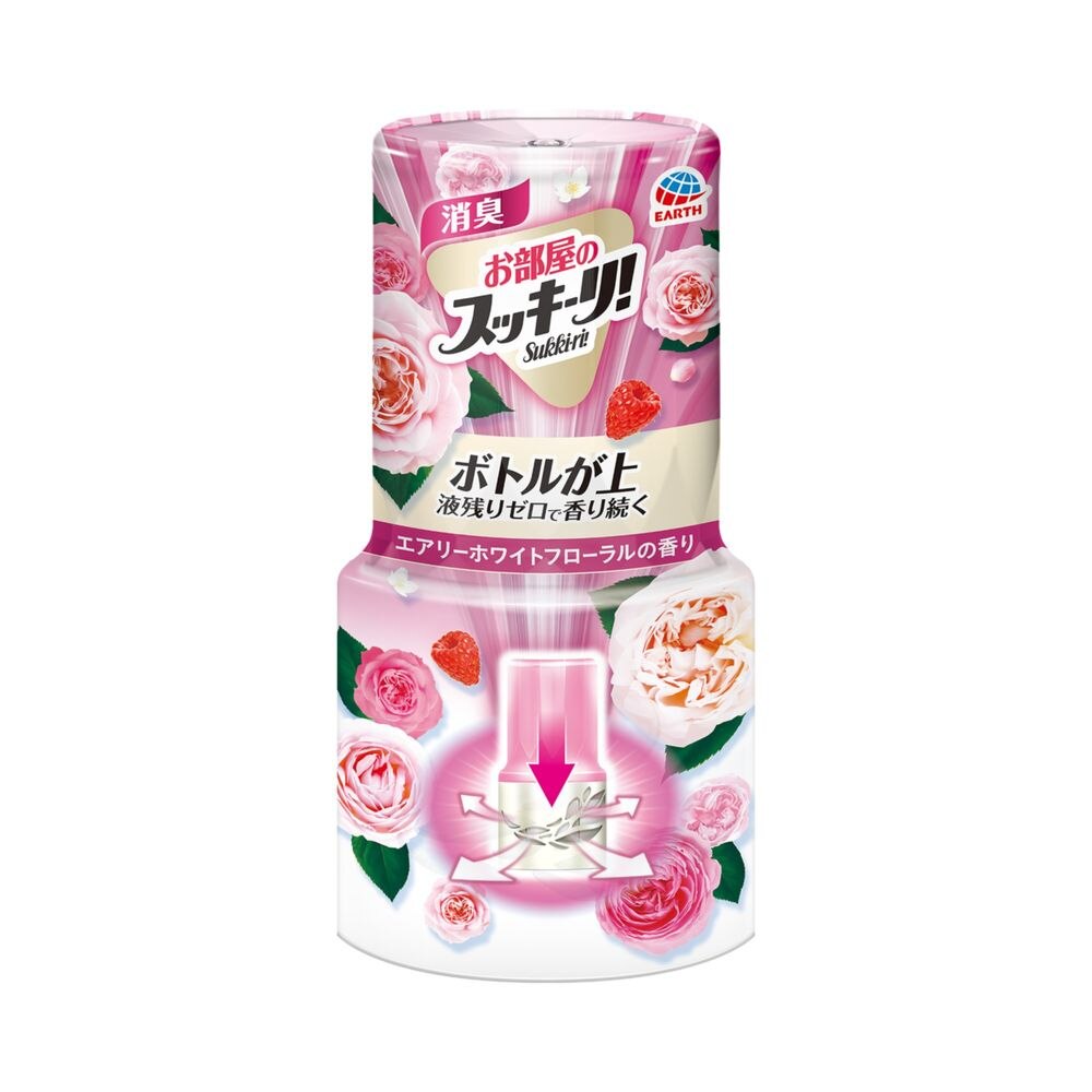 アース製薬 お部屋のスッキーリ!Sukki-ri! エアリーホワイトフローラルの香り 玄関 消臭剤 芳香剤【11月5日までの期間特売】