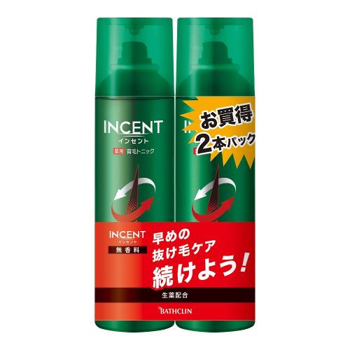 バスクリン　インセント育毛トニック無香　2本パック【4月30日までの期間特売】