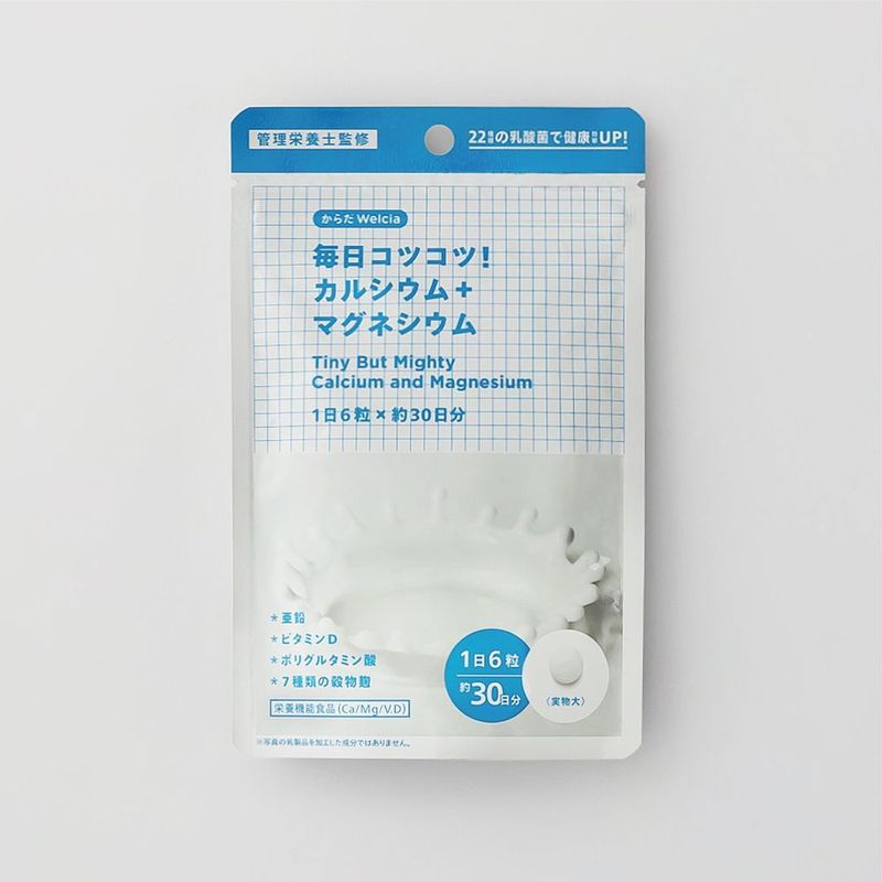 からだWelcia 毎日コツコツ!カルシウム+マグネシウム 1日6粒×約30日分