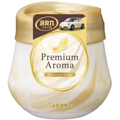 エステー　クルマの消臭力　プレミアムアロマ　ゲル　ムーンライトシャボン　90g