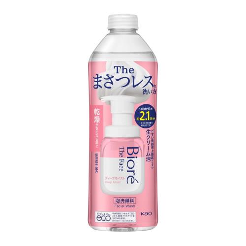 花王　ビオレ　ザフェイス　ディープモイスト　つめかえ用　340ml　洗顔料【11月5日までの期間特売】