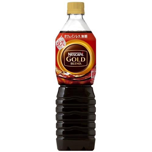 ネスレ日本　ネスカフェゴールドブレンドボトルコーヒー　カフェインレス無糖　720ml×12個セット