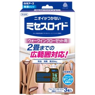 白元アース　ミセスロイド　ウォークインクローゼット用1年　3個入