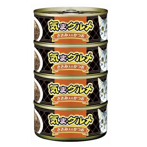 アイシア　気まグルメささみ入りかつお　4缶