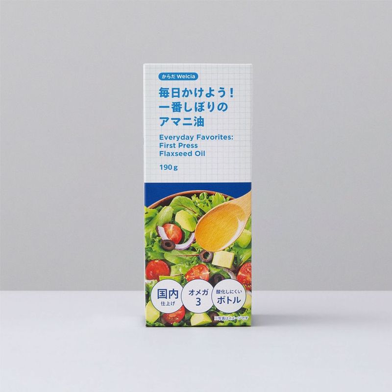 からだWelcia　毎日かけよう!　一番しぼりのアマニ油　190g