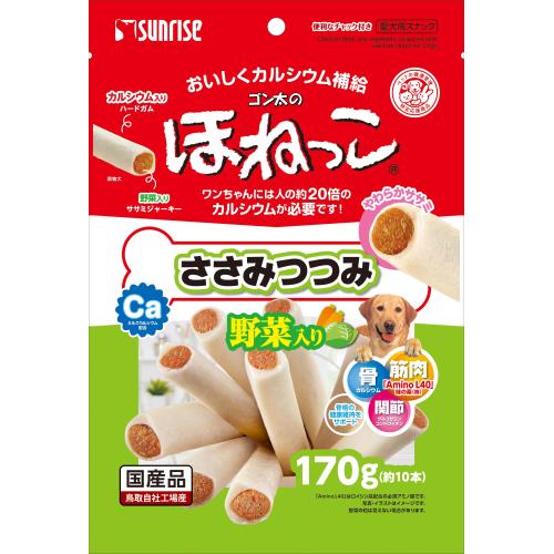 マルカン　ゴン太のほねっこ　ささみつつみ　野菜入り　170g