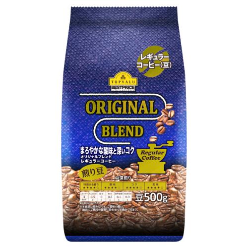 トップバリュ　ベストプライス　オリジナルブレンド　レギュラーコーヒー　煎り豆　中深煎り　500g×6個セット