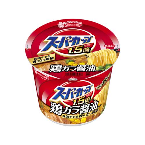 エースコック　スーパーカップ1.5倍　しょうゆラーメン　109g×12個セット