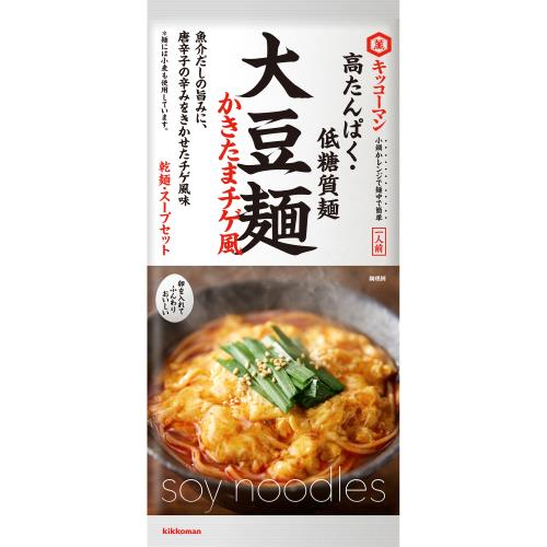 キッコーマン　大豆麺　かきたまチゲ風　115g×10個セット【ボーナスTポイント400ポイント】