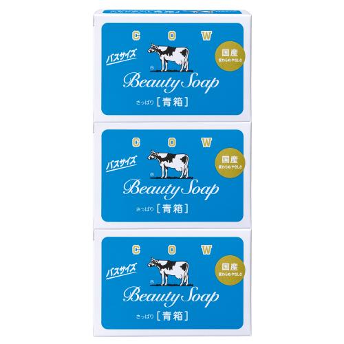 牛乳石鹸　カウブランド　青箱　バス　130g×3個パック