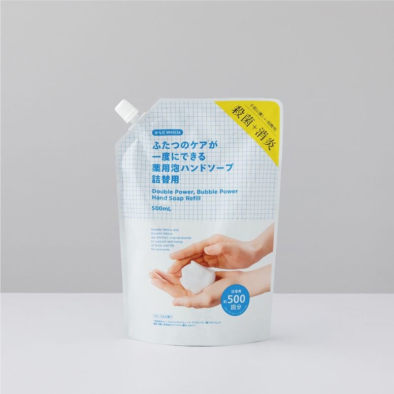 からだWelcia ふたつのケアが一度にできる薬用泡ハンドソープ詰替用 500ml