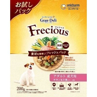ユニ・チャームペットケア　グランデリフレシャスアダルト小魚　200g