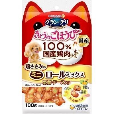 ユニ・チャームペットケア　グランデリおやつささみロールM　100g【4月30日までの期間特売】