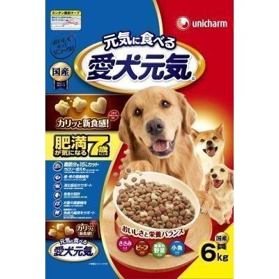 ユニ・チャームペットケア　愛犬元気肥満7歳ささみB　6kg