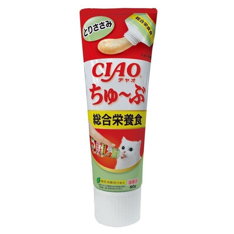 いなば食品　チャオちゅーぶ総合栄養食ささみ　80g