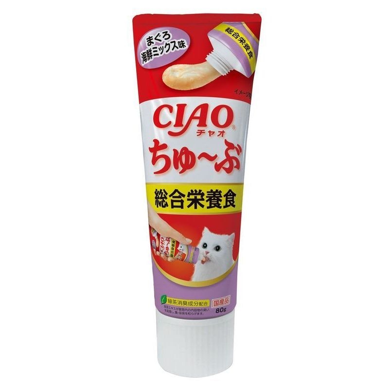 いなば食品　チャオちゅーぶ総合栄養食海鮮　80g