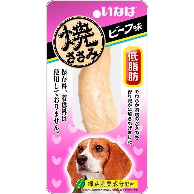 チャオ　焼きささみ　ビーフ味　小型犬用　1本
