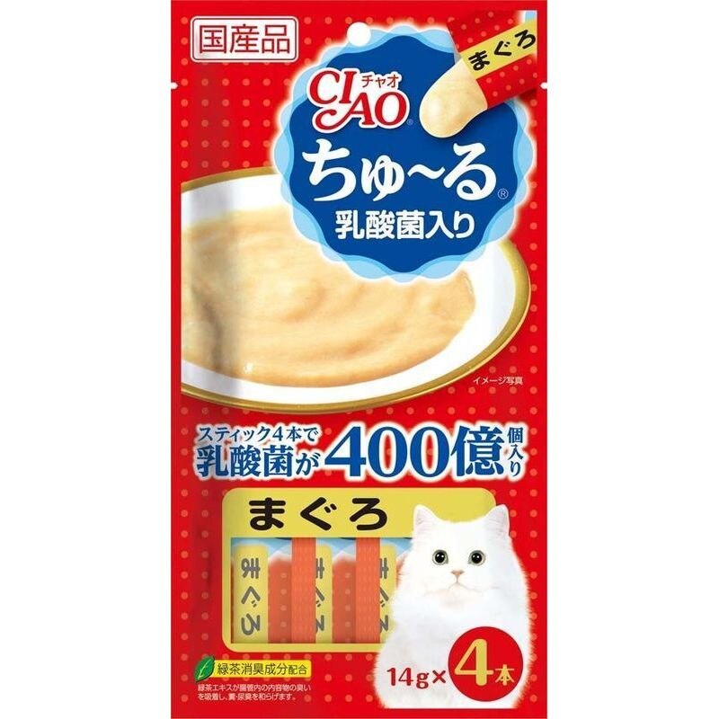 CIAO ちゅ〜る 乳酸菌入り まぐろ　14g×4本入