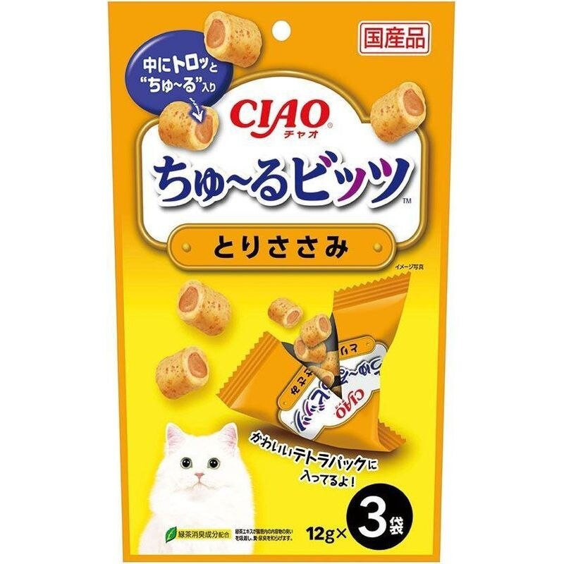 CIAO ちゅ〜るビッツ とりささみ　3袋入