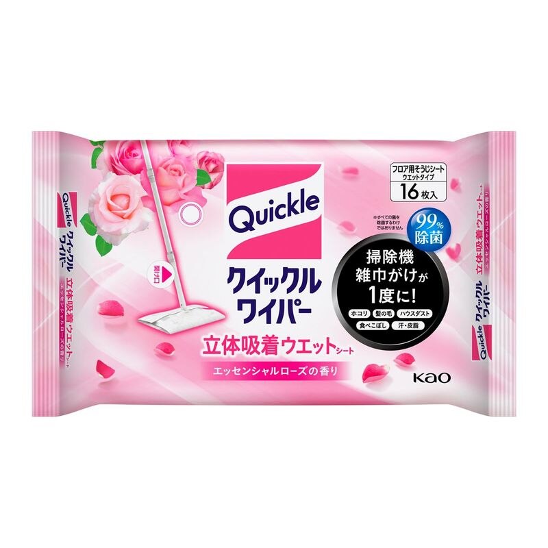 花王 クイックルウエットシートローズ16枚【1月7日までの期間特売】