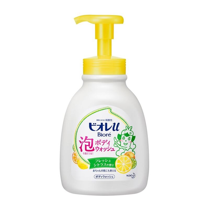 花王 ビオレu 泡で出てくるボディウォッシュ シトラス ポンプ 600ML