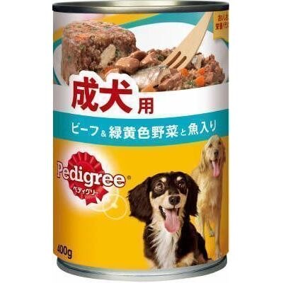 ペディグリー 成犬用 ビーフ&緑黄色野菜と魚入り 400g