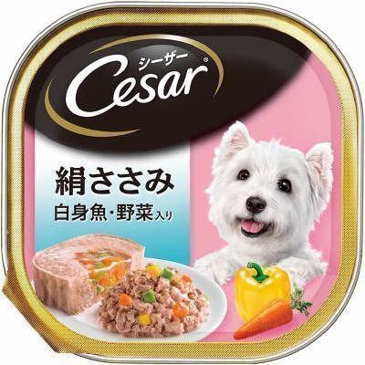 シーザー 絹ささみ 白身魚・野菜入り　100g【4月30日までの期間特売】