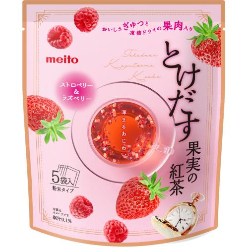 名糖産業　とけだす果実の紅茶　ストロベリー&ラズベリー　5袋入×6個セット