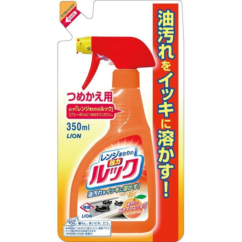 ライオン　レンジまわりのルック　詰め替え　350ML　キッチンクリーナー