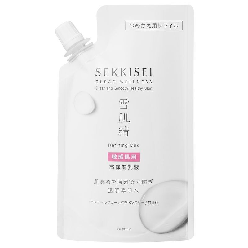 雪肌精 クリアウェルネス リファイニング ミルク SS (つめかえ用)  120mL