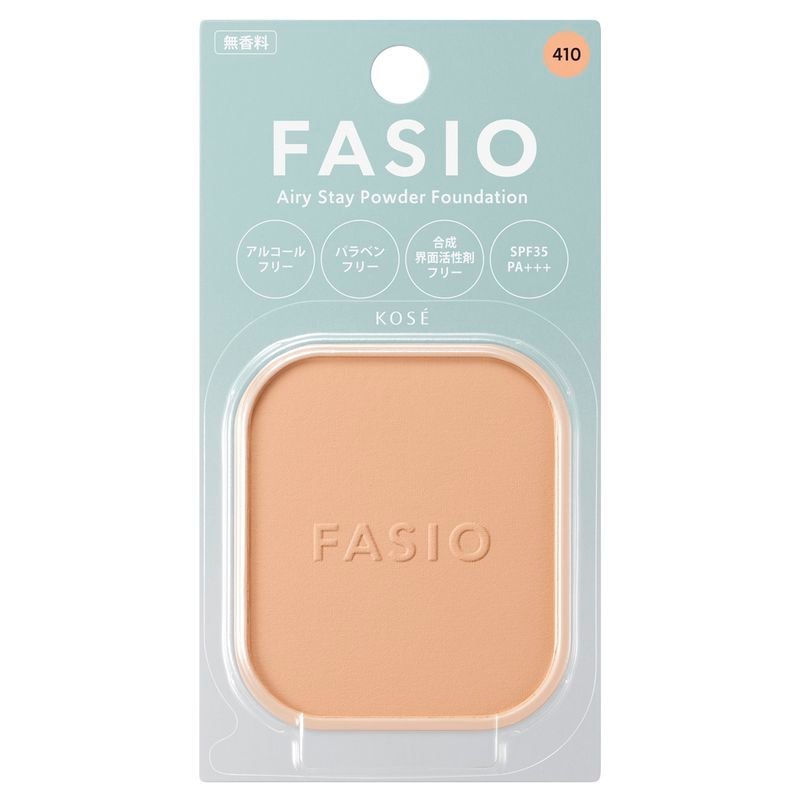 ファシオ エアリーステイ パウダーファンデーション 410 オークル 10g