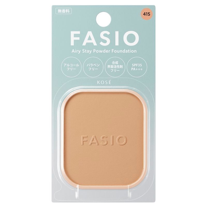 ファシオ エアリーステイ パウダーファンデーション 415 ヘルシーオークル 10g