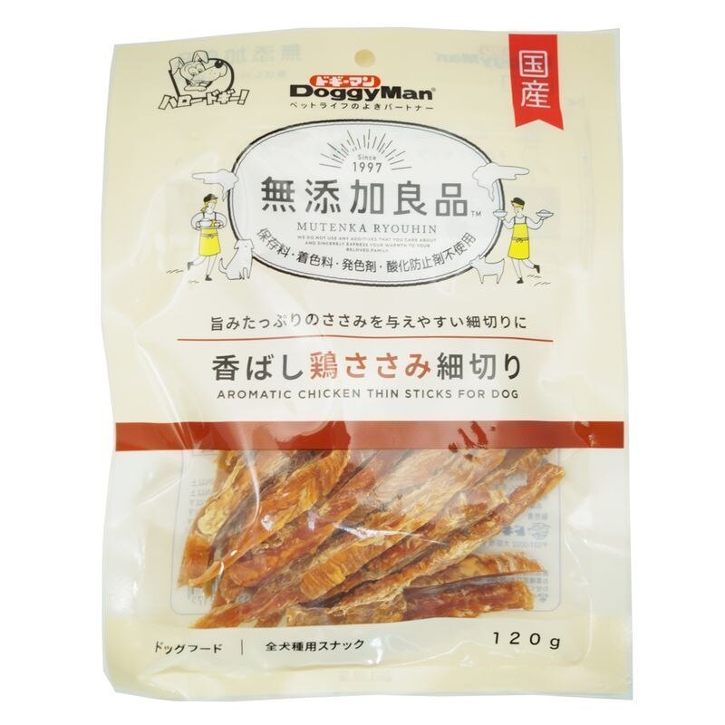 ドギーマンハヤシ　無添加鶏ささみ細切り　120g【ボーナスTポイント80ポイント】