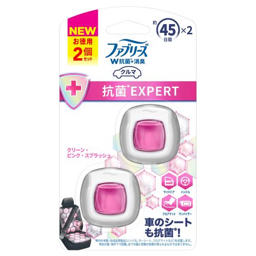 P&G　ジャパン　Febreze　車用イージークリップ　抗菌エキスパート　クリーン・ピンク・スプラッシュ　2.2x2mL