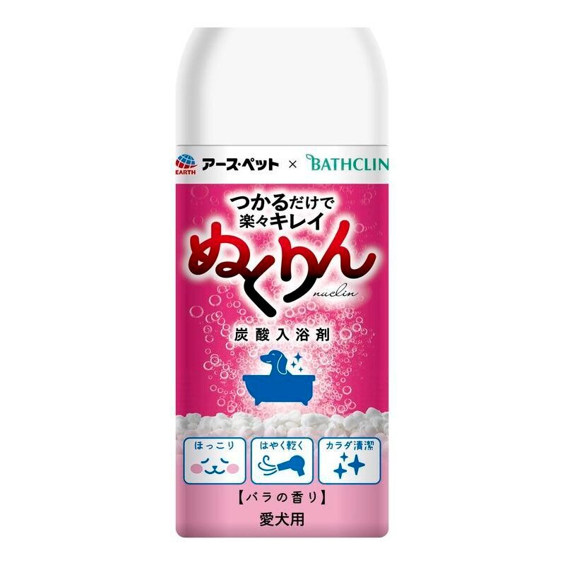 アースペット　炭酸入浴剤バラの香り　300g