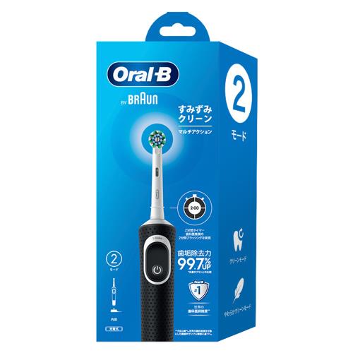 P&G　Oral-B　BY　BRAUN　オーラルB　すみずみクリーン　PRO　マルチアクション　BLACK　1セット　2モード【1月7日までの期間特売】
