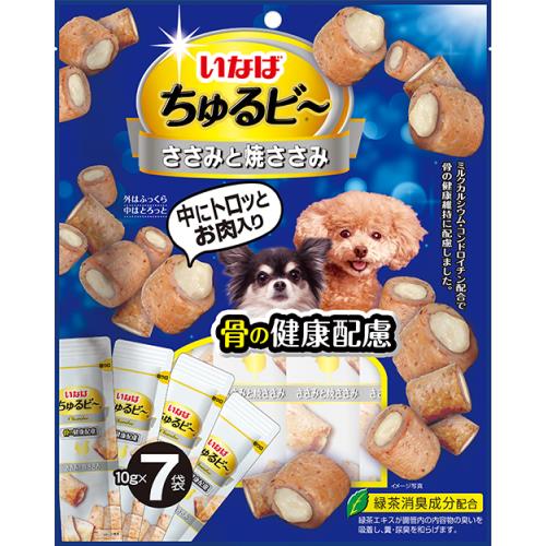 いなば食品　いなばちゅるビー焼ささみ骨　7袋