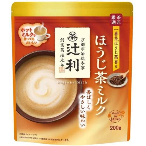 片岡物産　辻利　ほうじ茶ミルク　200g×12個セット