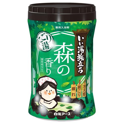 白元アース　いい湯旅立ち　ボトル　にごり湯　森の香り　660g