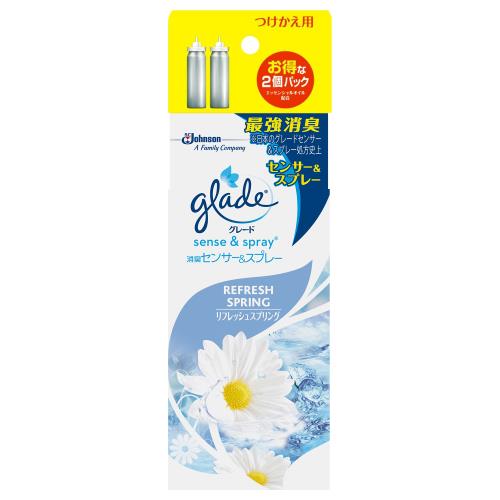 ジョンソン　グレード　消臭センサー&スプレー　リフレッシュスプリング　つけかえ用　2個パック　36ml