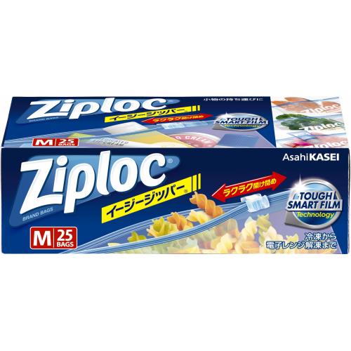 旭化成　ジップロック　イージージッパー　M　25バッグス【1月7日までの期間特売】
