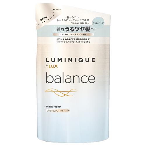 ユニリーバ　ラックス　ルミニーク　バランス　モイストリペア　シャンプー　つめかえ用　350g