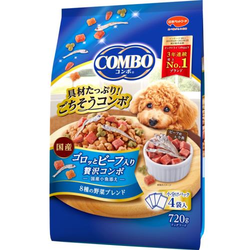 日本ペットフード　コンボドッグ　ゴロっとビーフ入り　720g