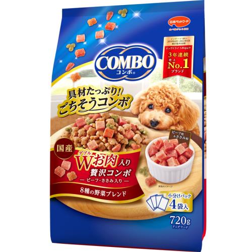 日本ペットフード　コンボドッグ　Wお肉入り　720g