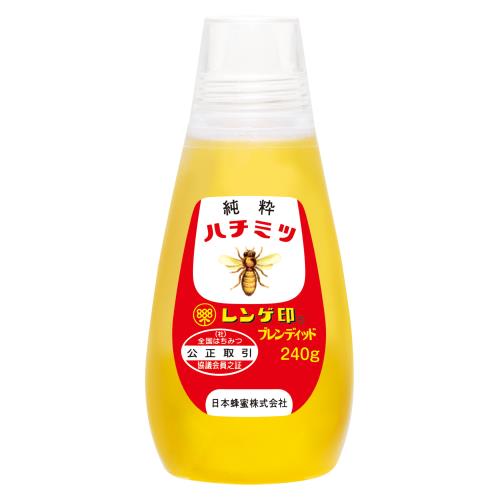 日本蜂蜜　レンゲ印　純粋ハチミツ　240g×5個セット