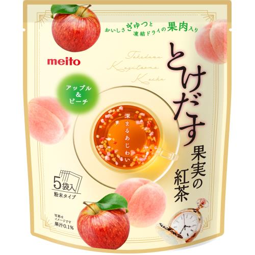名糖産業　とけだす果実の紅茶　アップル&ピーチ　5袋入×6個セット